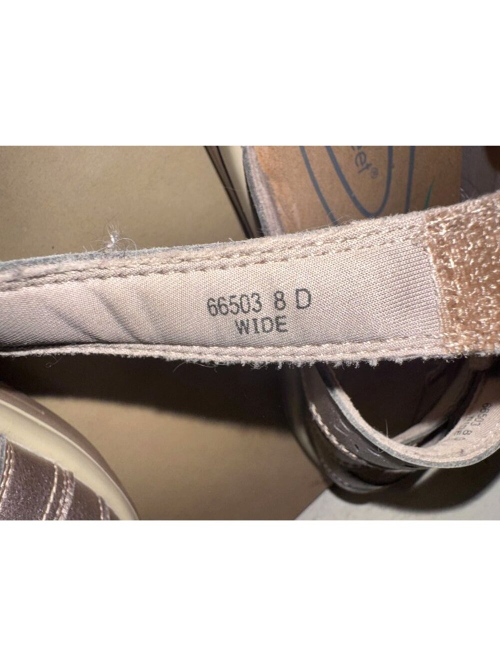 Orthofeet Womens Bronze Adjustable Strap Sandals Size 8 Wide Comfort Slip-On Sho - Picture 5 of 5